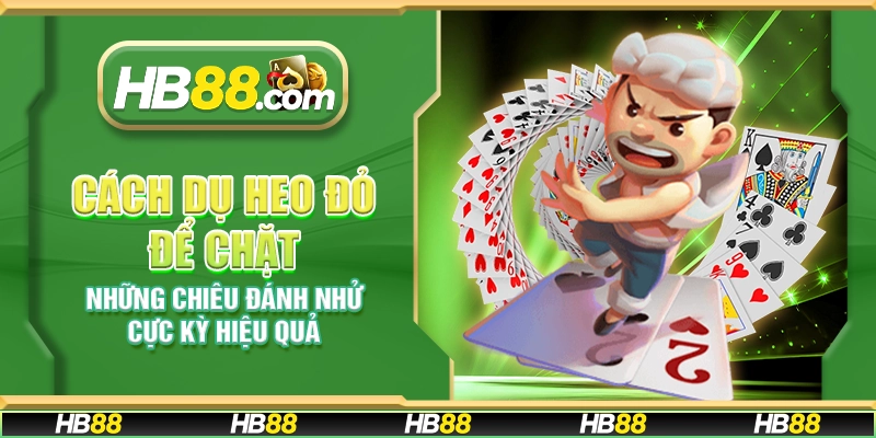 Cách dụ heo đỏ để chặt - Những chiêu đánh nhử cực kỳ hiệu quả